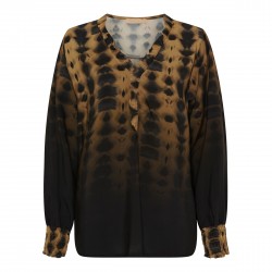 Langarm Bluse Animal Print